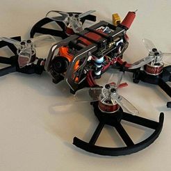 001_drone.jpg Free STL file Diatone GT-M205 Zip Tie Prop Guards・3D printing template to download