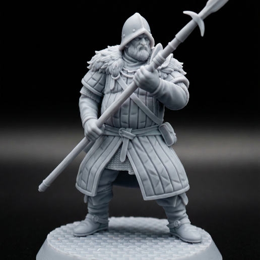 🆓 FREE NPC Caravan Guard – Fantasy Miniatures (32mm STL for Tabletop ...
