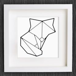 Cute_Fox.jpg Free STL file Customizable Origami Cute Fox・3D print design to download