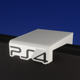 render_008.png PS4 WALL BRACKET ALL VERSIONS - LOGOS INCLUDED