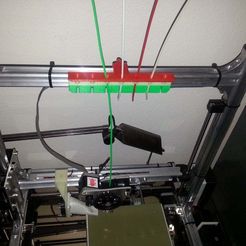 2014-09-24_15.31.58.jpg Free STL file K8200 Filament spool guide cleaner and holder bracket・3D print object to download, Korben