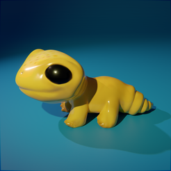 Gecko-1.png Download free STL file Cute Gecko • 3D print template, DaVe