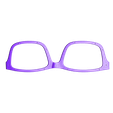 OPTIONAL_VirtualTryOn_Glasses_F_soluble_full_layer.stl Free STL file VirtualTryOn.fr Eyeglass frame・3D printing idea to download