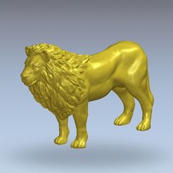 533.jpg Free STL file Lion・3D print design to download