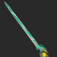 Render6.png Genshin Impact Zibai Sword 3Dprint