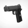 020.jpg Remington 1911 Enhanced pistol from the game Tomb Raider 2013 3D print model3