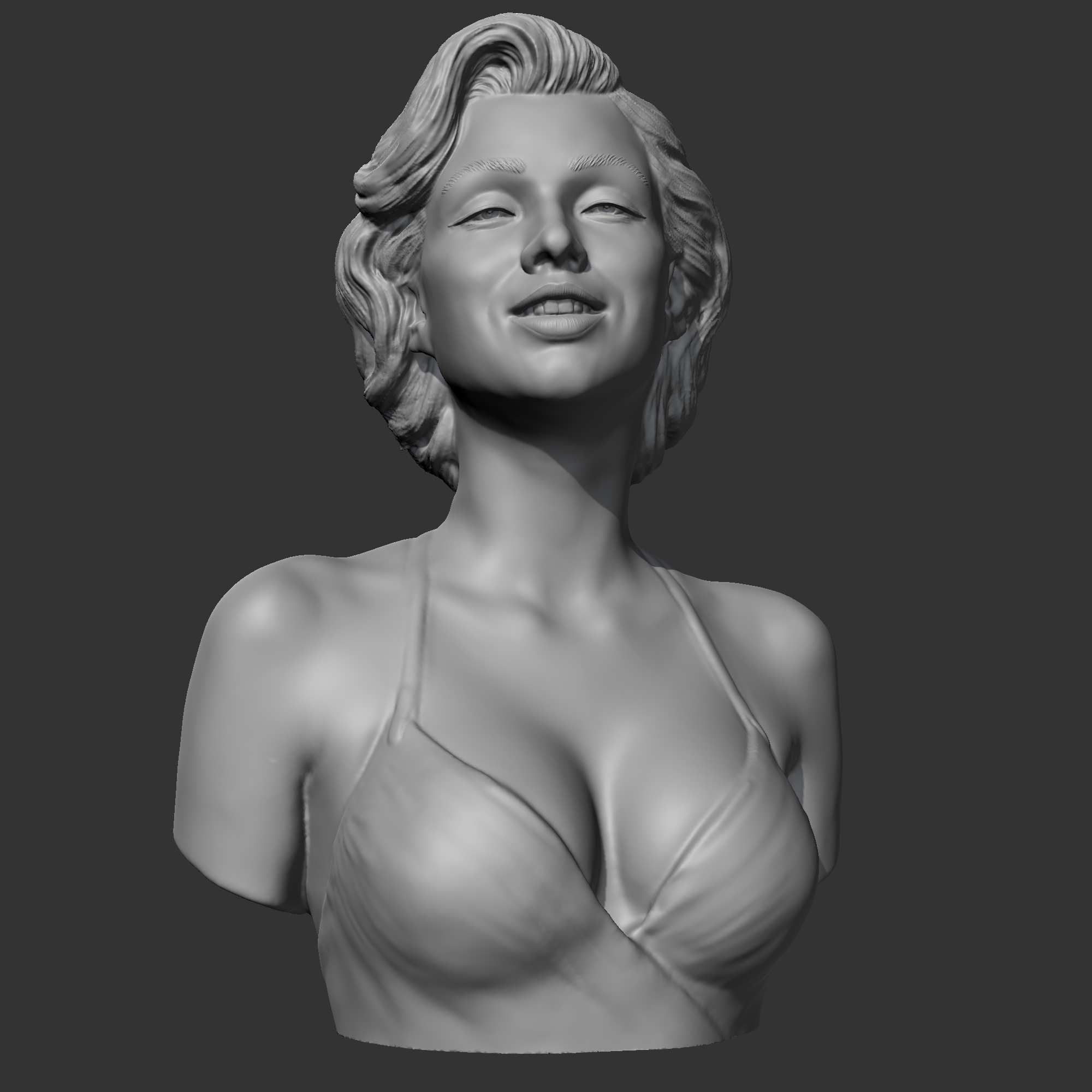10.png Download OBJ file Marilyn Monroe 3D print model • 3D printing object, sangho