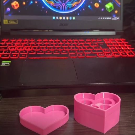 Porta-Ampolas em Formato de Coração – 4 Ampolas de 3 ml