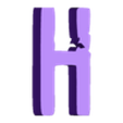 Letter_H.stl Halestorm Logo Sign Lamp