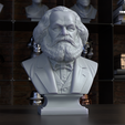 202Karl-Marx_frame07_1resin.png 卡尔-马克思 - 半身雕像 3D 打印模型 STL 文件，可打印半身雕像