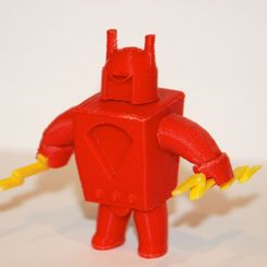 6211106030_10b35b293d_b_display_large_display_large.jpg Free STL file Robot Toy #A・3D printing design to download