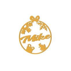 Boule-de-noël-M1-Mike.png 3D file Christmas bauble - Mike・Model to download and 3D print