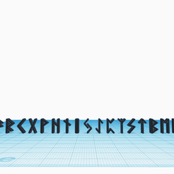 FRPERCXPNTISIRTFTENATORM Fichier STL Paquet de 24 runes vikings, ensemble de symboles et d'alphabets du Futhark ancien, mythologie nordique, scandinave.・Modèle à imprimer en 3D à télécharger, Allexxe
