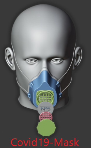 covid-mask.png Free STL file Covid-Mask・3D print design to download, Gouza-Tech