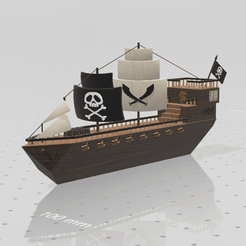 6.png Бесплатный STL файл Pirate ship・Дизайн для загрузки и 3D-печати