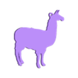 Llama - keychain.stl Llama / Alpaca Keyring