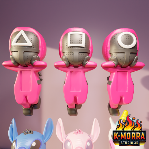 👼 Sonny Angel Squid Game・ STL File for 3D printing・Cults