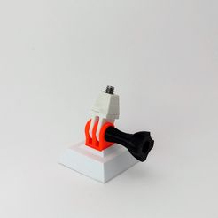 GoPro-Adapter-Accessory.jpg STL file GoPro to 1/4 inch/ Camera Mount Adapter・3D print model to download