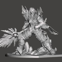 0.jpg SIEGFRIED - SOUL CALIBUR Articulated with 2 SWORDS included HIGH POLY STL for 3D printing
