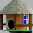 2.png Round Birdhouse: Hut Style!