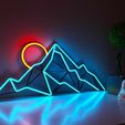 1.jpg Neon led mountain