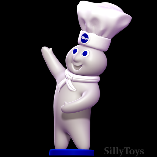 素晴らしい外見 File 3D Doughboy・ Pillsbury 👩‍🍳 for printing・Cults 3D ポット・急須