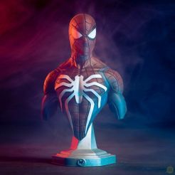 Spiderman bust 3d print model Free