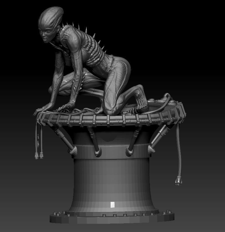 alien girl.jpg 3D file Alien Girl・3D printable design to download, johndavisjr248