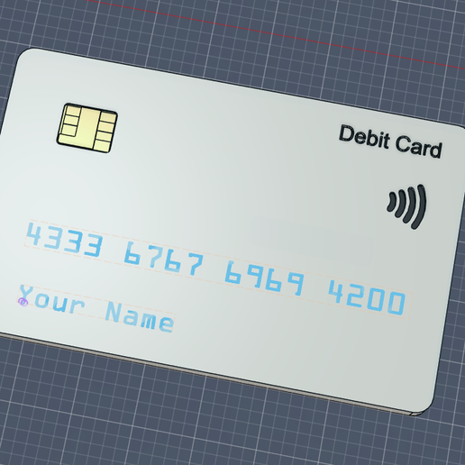 💳 Oversized Debit Card Model with Functional slot for your card ...