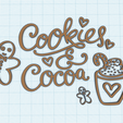 Cookies-Cocoa.png Cookies and cocoa, gingerbread Christmas cookie with love