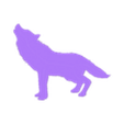 LSIX Wolf.stl Howling Wolf - Low Poly