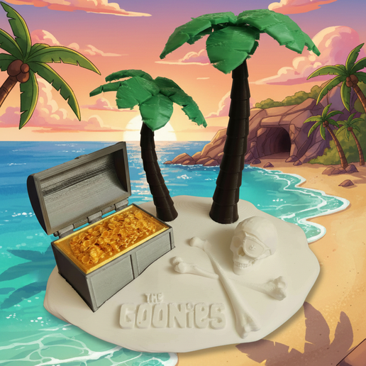 GOONIES PIRATE ISLAND - 3D model önizlemesi