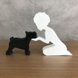 WhatsApp-Image-2023-01-07-at-13.46.50-1.jpeg Girl and her Schnauzer (afro hair) for 3D printer or laser cut