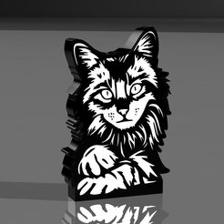 Capture.jpg Descargar archivo STL luz de gato • Plan para la impresión en 3D, alainmagis