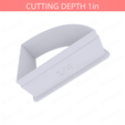 1-4_Of_Pie~2.5in-cookiecutter-only2.png Slice (1∕4) of Pie Cookie Cutter 2.5in / 6.4cm