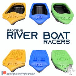 Main Image2.jpg Free STL file Proteus River Racers・Template to download and 3D print