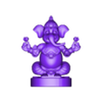 OBJ.obj Ganesha estátua de deus 3d imprimível