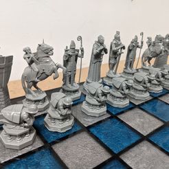 8.jpg Free STL file Harry Potter Chess・3D print design to download, nbauchat