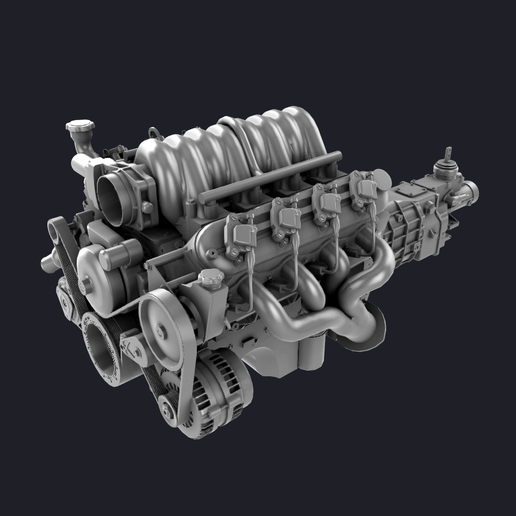 🚗 LS3 Engine 3D MODEL・ 3D File for 3D printing・Cults