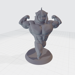 swoleAnya1.png spyxfamily anya forger body builder strong decorative model