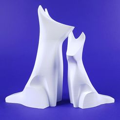 dogs_1.jpg STL file Pack Two Dogs・3D printing design to download