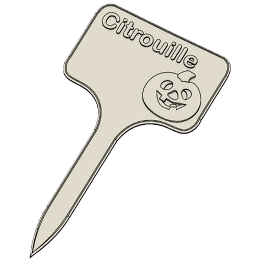 Citrouille_FR_2.png STL-Datei Pumpkin Signs / Labels for garden herunterladen • 3D-druckbares Objekt, ludovic_gauthier