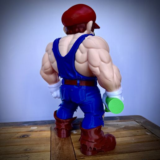 🎨 Muscle Mario Fan art (no ams-multiparts/3mf)・ 3MF File for 3D ...