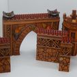 Elf esate wall modules Mystic PIgeon (1).JPG Modular Manor house / elf city walls