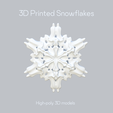 Render_SF_23.png 3D Snowflake Set of 24  STL Files for 3d Printing DiY Printable Сhristmas Décor Model Christmas Snowflake STL 3D File