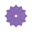 fidget_star_12_point_25_rings.stl Fractal Star Fidget - 12 points, 38 anneaux de mouvement hypnotique !