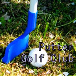 Putter_title_carre.jpg Файл STL Putter golf club・Модель для загрузки и печати в формате 3D