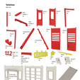 Teileliste Part-list Pier x18 x4 vv shore brace 112: Sign 112 sign 911 Front wall Ground floor x1 Bottom plate BO1 x1 Rod noier 1 Rod neler 2 Long-brace x8 DoorL x1 cross-brace yO, SC yn ana Sign Feuerwehr or ~ © Fence Sign fire x4 department x1 — — Front wall ee upper floor U x2 Bottom plate BO2 x2 Ter R i x4 cate L NE ee i G owe wall Pier L “Mar 5 \ Light S=-, x6 —“\ \ \ Lamp R \ x3 Lamp L -——— x3 wo Fire Station - Fire Department