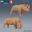 Rhino.png Rhino Walking Set ‧ DnD Miniature ‧ Tabletop Miniatures ‧ Gaming Monster ‧ 3D Model ‧ RPG ‧ DnDminis ‧ STL FILE