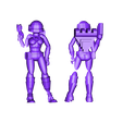 space_girl.stl Fichier STL gratuit Space Girl (28mm Miniature)・Modèle imprimable en 3D à télécharger